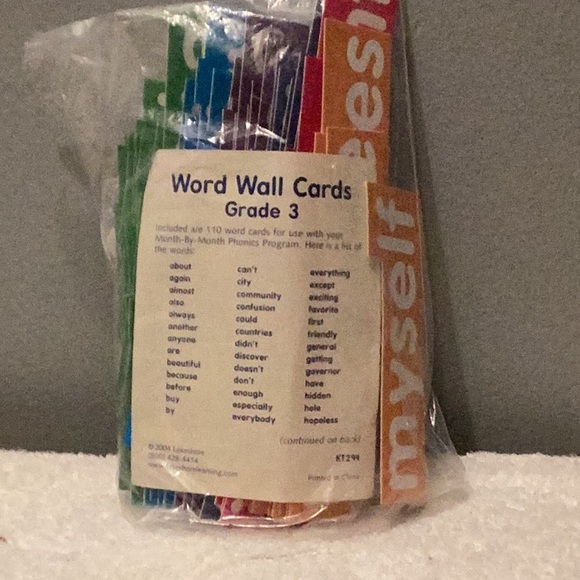 Word Wall Cards - Multicolor - Picture 4 of 8